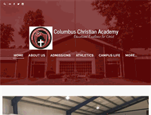 Tablet Screenshot of columbuschristianacademy.com